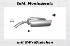 Endschalldämpfer  für Fiat Bravo II  1.4 T-Jet  Auspuff Endtopf + Montagesatz