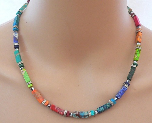 Halskette schmuck edelstein - halskette,