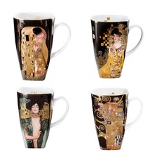 4er Set Gustav Klimt Becher