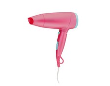 Silvercrest Reisehaartrockner Föhn klappbar SRHK 1600 B1 pink/türkis 1200/1600W