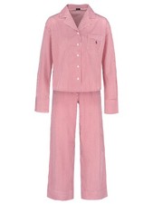 Polo Ralph Lauren Damen Pyjama Long Sleeve PJ Set - Shirting Stripes Schlafanzug