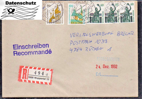 1278 ebf einschreiben - einschreiben, r-brief