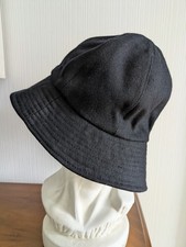 Hut Damen 100 % Wolle Schwarz