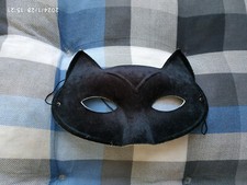 Faschingsmaske Katze schwarz 1 mal getragen