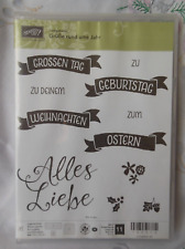Stampin` up! Stempel Set Grüße rund ums Jahr, Geburtstag, Weihnachten, Ostern