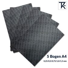 5 Bogen Abil N Dichtungspapier SET je 1x 0,25/ 0,5/ 0,75/ 1,0/1,5mm DIN A4 Bogen
