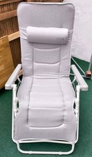 2 Relaxliege Liegestuhl Sonnenliege Gartenliege Klappliege weiß