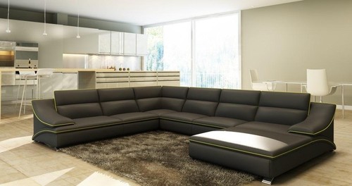 Ecksofa mit usb ledersofa - ecksofa,