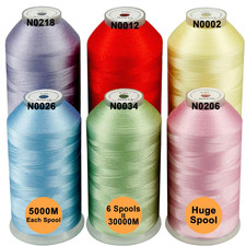 Stickgarn Set 6er Pastell