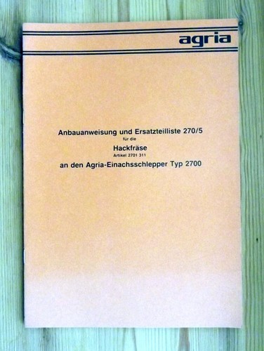 Agria 2700 fräse - agria,