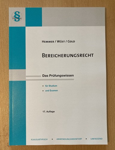 Bereicherungsrecht skript - -,