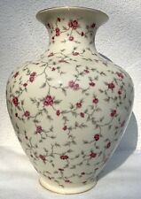 ROSENTHAL "Continental 3630" XL-Vase (von 1943) Altweiss Blumenranken Goldrand
