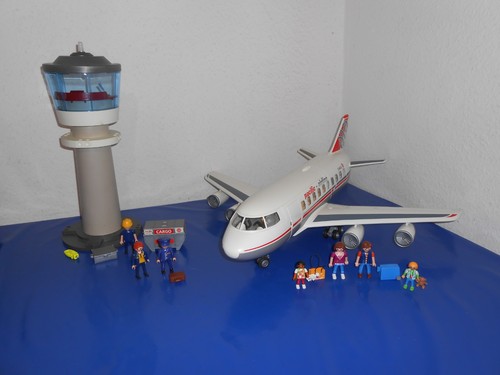 Playmobil flugzeug tower - flugzeug,