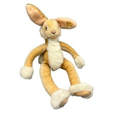 Steiff 3141/43 Hase Lulac Dangling Stofftier Mohair 46cm Beige Weiß 1970er KF