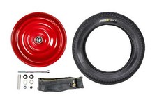 12 1/2 Zoll Laufrad Scheibenrad Klaufix Handwagen 57-203 Reifen Schlauch AV 45°