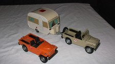Modellautos 2 x Fiat Campagnola , mit Wohnwagen , Super selten ! 1:25