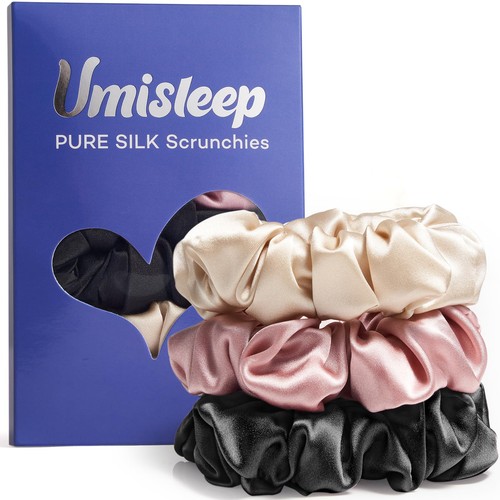 Seiden scrunchies damen 3er - scrunchies,
