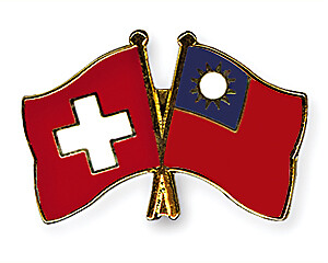 Schweiz taiwan flaggen pin - schweiz,