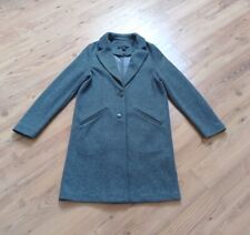 TRF_OUTERWEAR Blazer Mantel Gr.XS grau Kragen Knöpfe Eingrifftaschen dehnbar