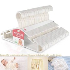 36 Stück Baby Kleiderbügel Kunststoff weiß Set Kinder Kleiderbügel Hosenbügel DE