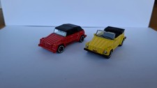 Matchbox VW 181 gelb und Matttel Hotwheels VW Type 181 rot, Kübelwagen