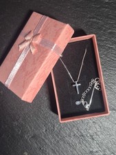 Schöne Kreuzkette 925 Silber