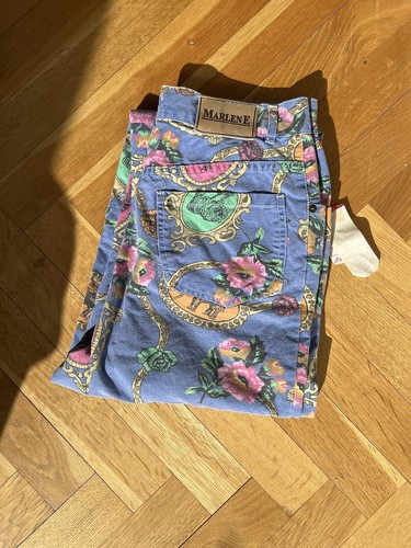 Crazy pattern vintage jeans - crazy,