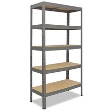 shelfplaza PRO Metallregal Schwerlastregal grau, 180 cm hoch, 122 Varianten