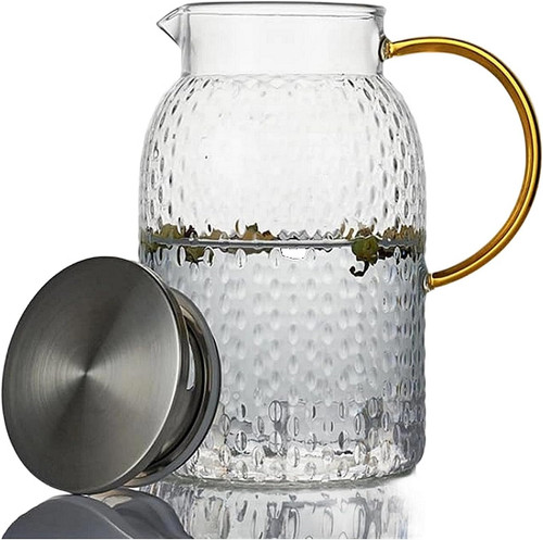 Glaskaraffe mit deckel - glaskaraffe, 1,5l
