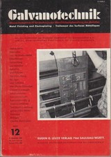 GALVANOTECHNIK. Band 56 -
