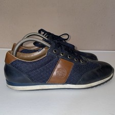 Rieker Leder Sneakers,Gr.41, blau-braun