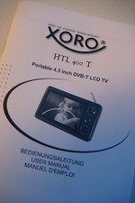 Bedienungsanleitung XORO TV  portable 4.3 inch DVB-T LCD TV