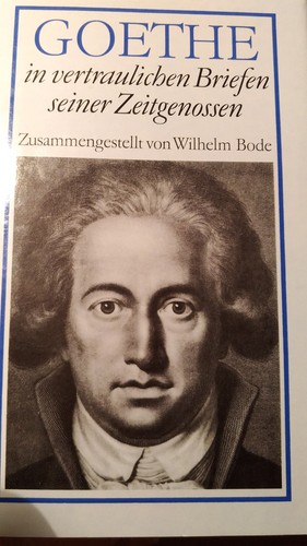 Goethe vertraulichen - goethe,