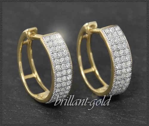 Diamant ohringe mit 45ct - mit, 0,45ct