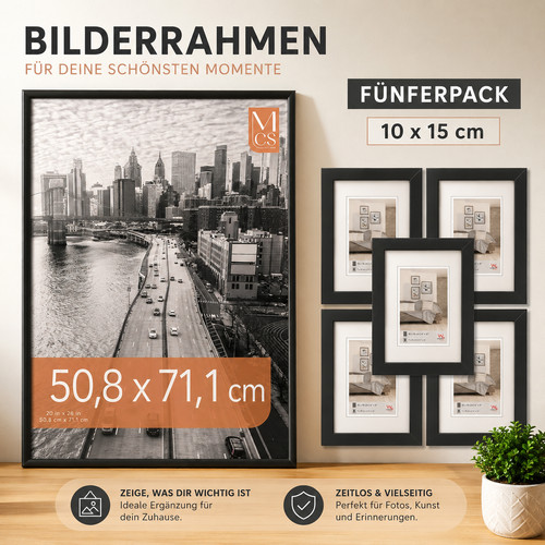 Bilderrahmen 10x15cm glas - x,