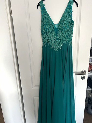 Damen abendkleid lang grün - damen,