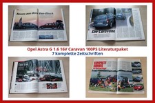 Opel Astra G 1.6 16V Caravan 100PS Literaturpaket - 7 komplette Zeitschriften