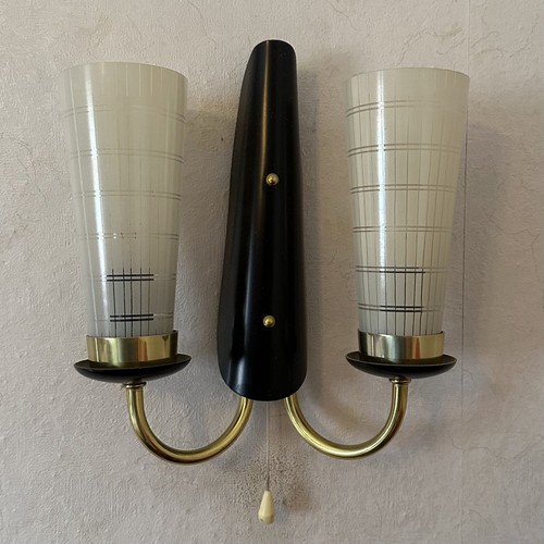 Armige wandlampe mid - 2-armige, mid-century