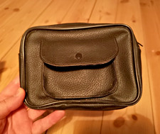 Bauchtasche Kunst Leder Gürteltasche Hüfttasche Vintage 15x12 SCHWARZ