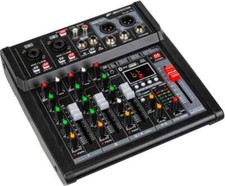 JB Systems Live-4 Mixer 3 Kanal USB Bluetooth Mic Line MP3 Media Player Phantom