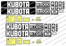 Kubota B6100 B6000 B6001 B7000 B7100 B5000 Kompakt Traktor Aufkleber Set