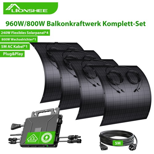 Lionshee balkonkraftwerk 960w - balkonkraftwerk,