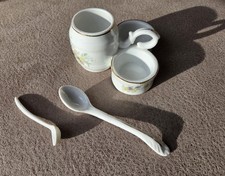 Alte Porzellan Menage Salz