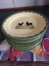 Zeller Hahn und Henne Kuchenteller