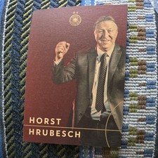 Autogrammkarte Horst Hrubesch DFB original signiert