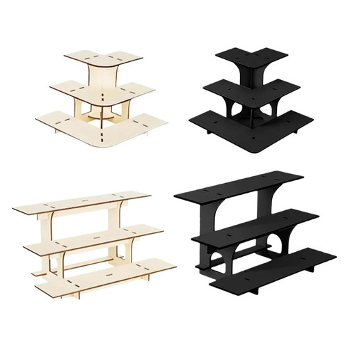 Stufiger eckständer holz - 3-stufiger,