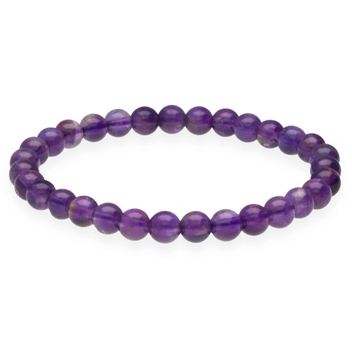 Amethyst kugelarmband 6 mm - 6,