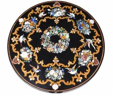 42 " Schwarz Marmor Esstisch