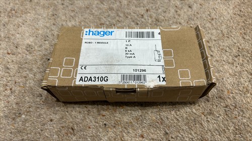 Hager ada310g 10a rcbo - 10a,