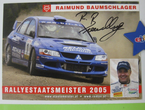 Rallye autogrammkarte 2005 - autogrammkarte,